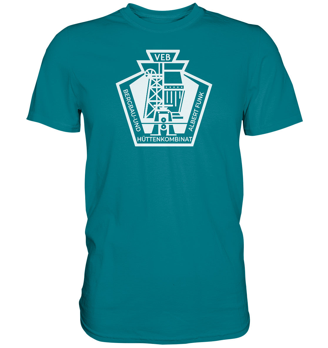 DDR Ostalgie Shirt Unisex • BERGBAU- UND HÜTTENKOMBINAT FREIBERG