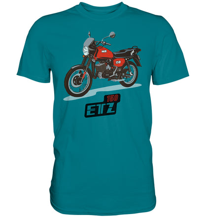 DDR Ostalgie Shirt Unisex • MZ ETZ 150 ROT (ORIGINAL DDR-PLAKAT)