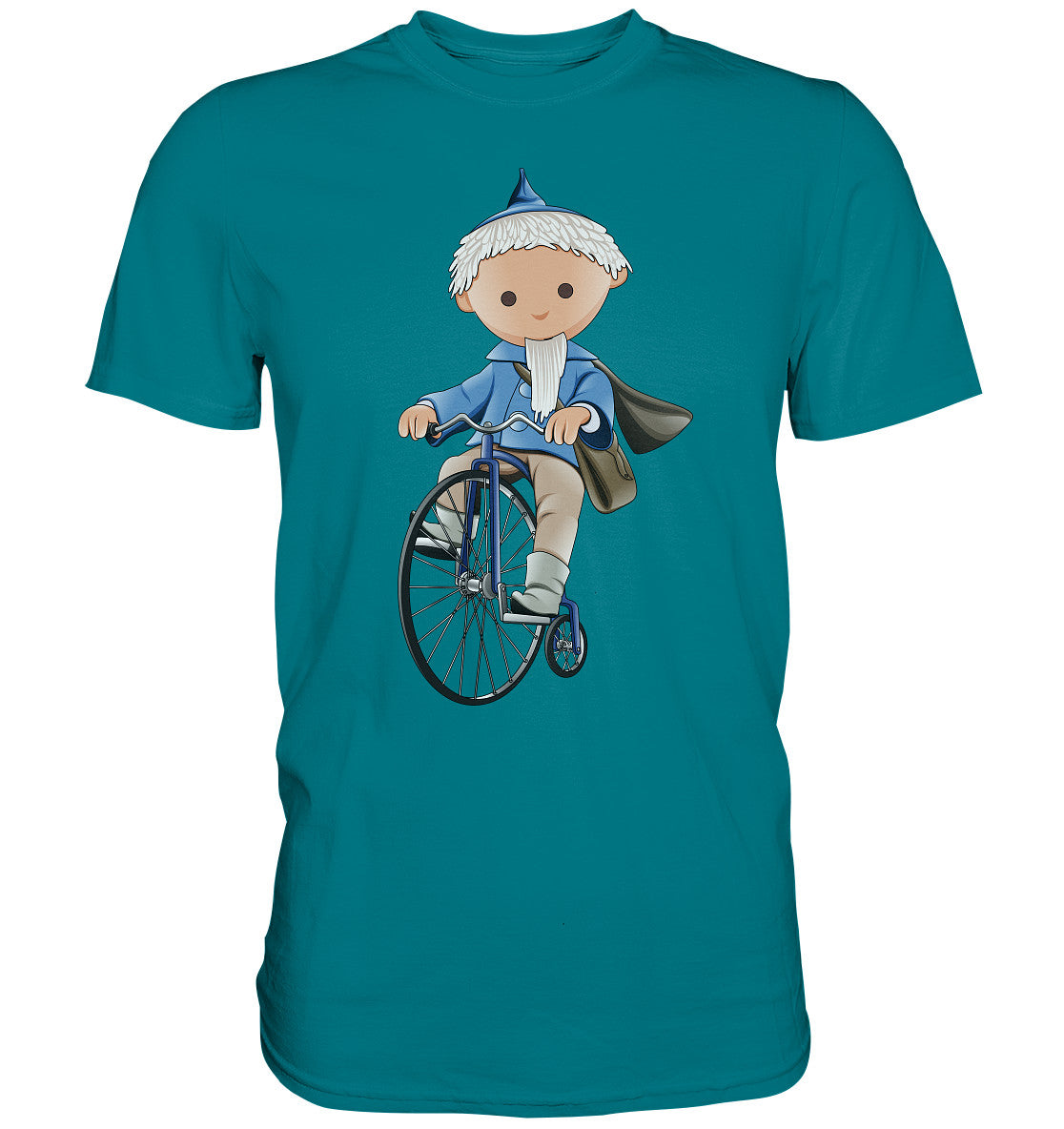 DDR Ostalgie Shirt Unisex • UNSER SANDMÄNNCHEN - AUF DEM HOCHRAD - BLAU (PU-97, 1969)