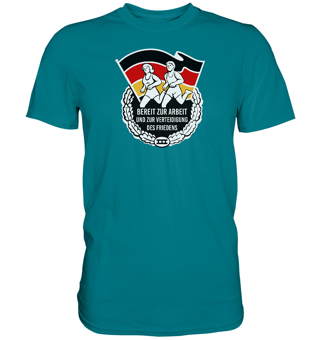 DDR Ostalgie Shirt Unisex • ORDEN - BEREIT ZUR ARBEIT UND ZUR VERTEIDIGUNG