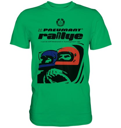 DDR Ostalgie Shirt Unisex • 22. PNEUMANT RALLYE 1982 (ORIGINAL DDR-PLAKAT)