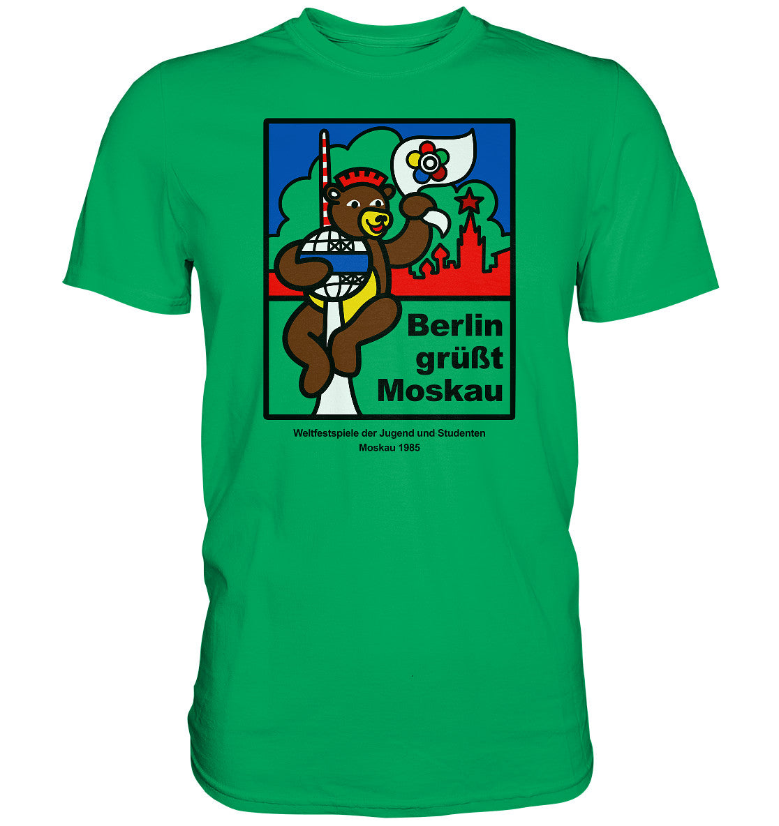 DDR Ostalgie Shirt Unisex • WELTFESTSPIELE DER JUGEND, MOSKAU 1985
