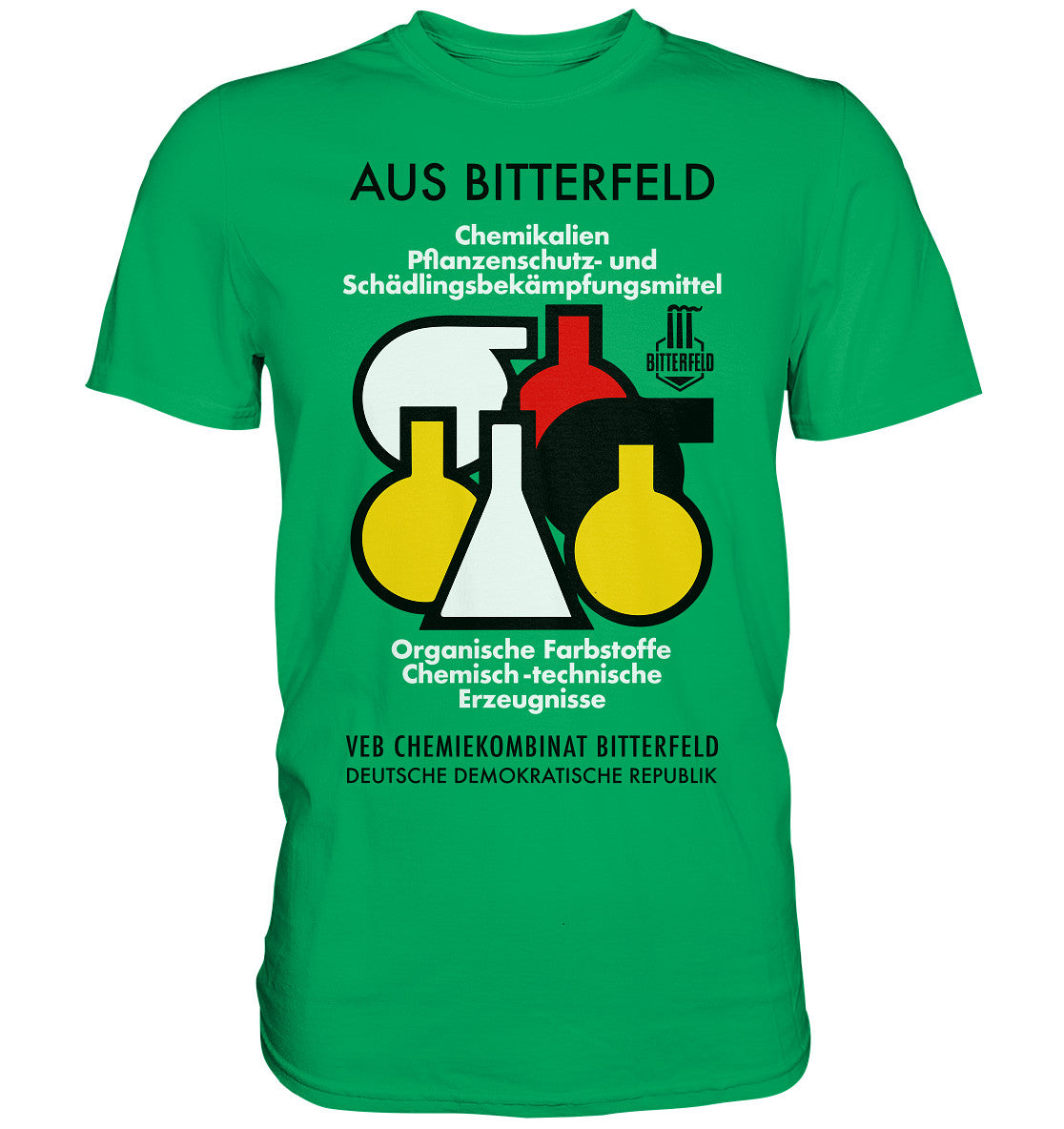 DDR Ostalgie Shirt Unisex • CHEMIKALIEN AUS BITTERFELD