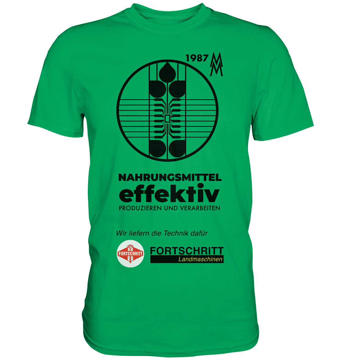 DDR Ostalgie Shirt Unisex • FORTSCHRITT LANDMASCHINEN - MESSE LEIPZIG 1987