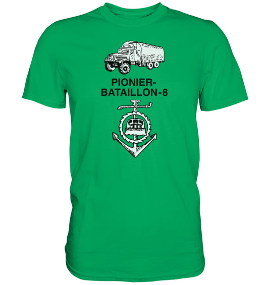 DDR Ostalgie Shirt Unisex • NVA PIONIERBATAILLON 8