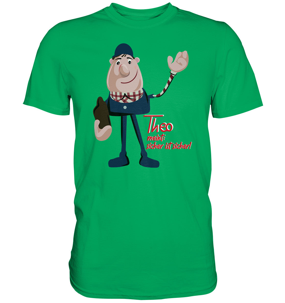 DDR Ostalgie Shirt Unisex • ARBEITSSCHUTZ THEO - SICHER IST SICHER