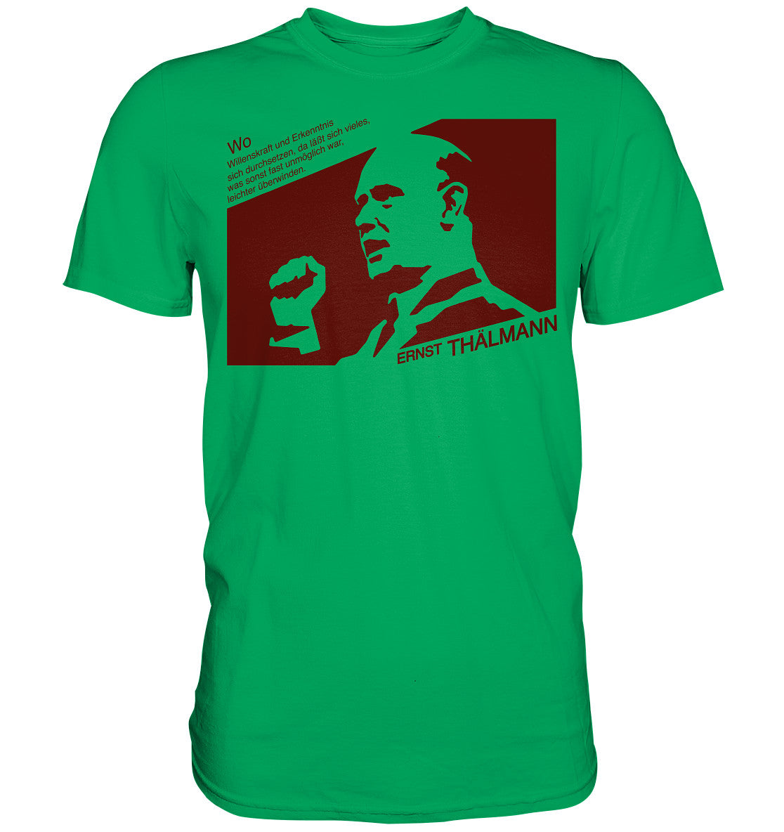 DDR Ostalgie Shirt Unisex • ERNST THÄLMANN - ORIGINAL DDR-PLAKAT