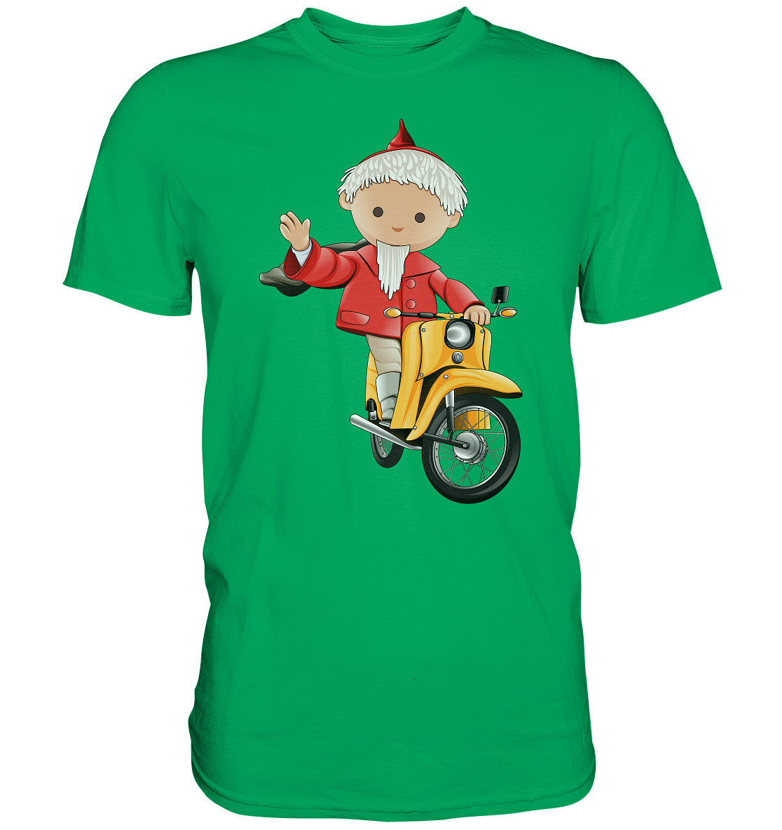 DDR Ostalgie Shirt Unisex • UNSER SANDMÄNNCHEN - AUF DER SCHWALBE - ROT (PU-137, 1973)