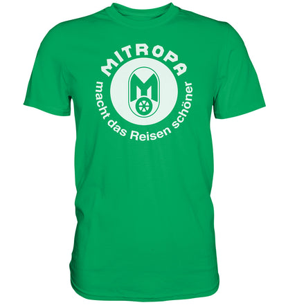 DDR Ostalgie Shirt Unisex • MITROPA MACHT DAS REISEN SCHÖNER - dunkel