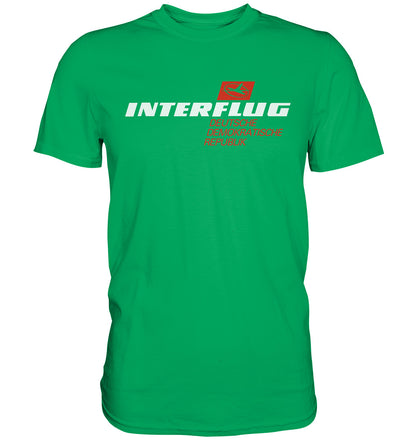 DDR Ostalgie Shirt Unisex • INTERFLUG - dunkel