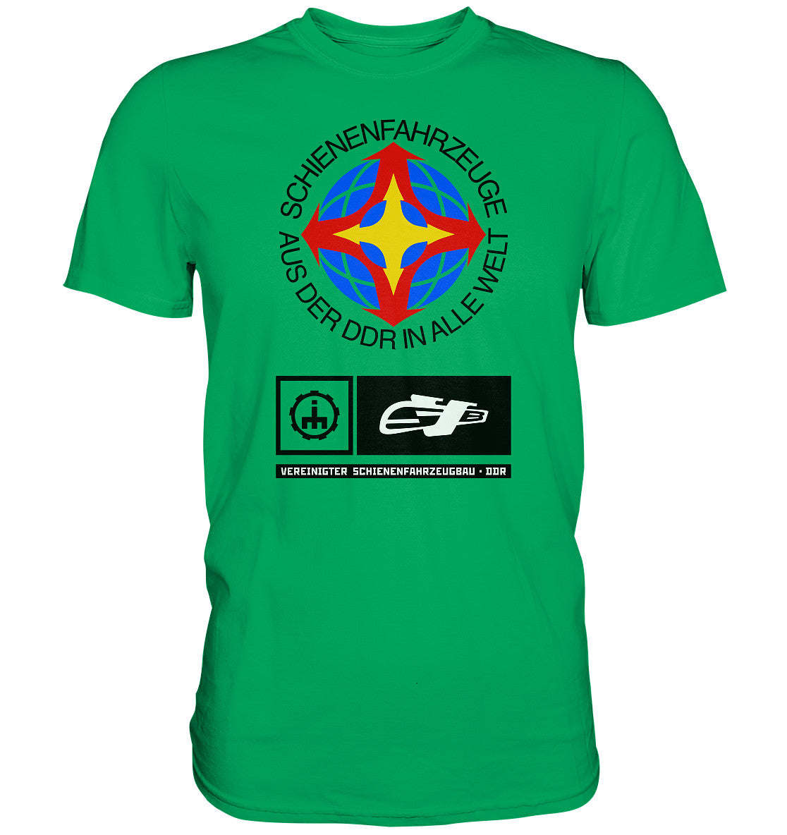 DDR Ostalgie Shirt Unisex • VEREINIGTER SCHIENENFAHRZEUGBAU DDR