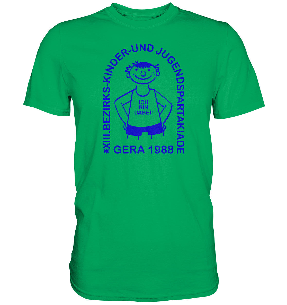 DDR Ostalgie Shirt Unisex • JUGENDSPARTAKIADE - GERA 1988