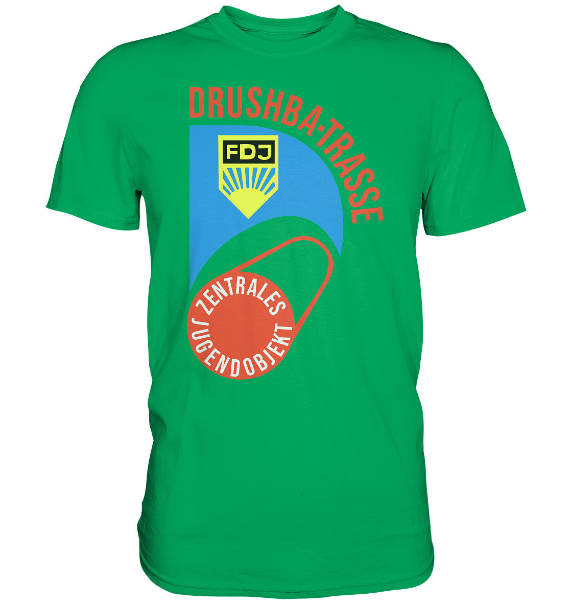 DDR Ostalgie Shirt Unisex • DRUSCHBA TRASSE