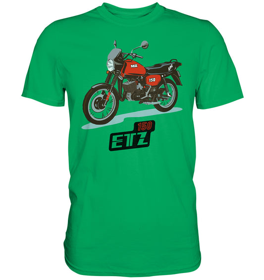 DDR Ostalgie Shirt Unisex • MZ ETZ 150 ROT (ORIGINAL DDR-PLAKAT)