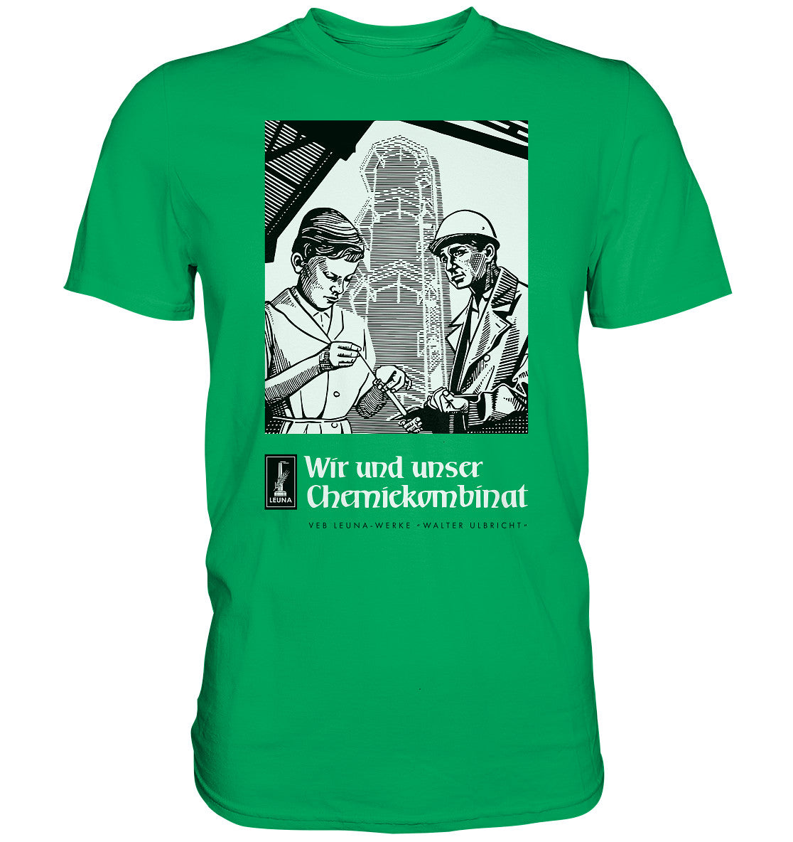 DDR Ostalgie Shirt Unisex • LEUNA WERKE WALTER ULBRICHT