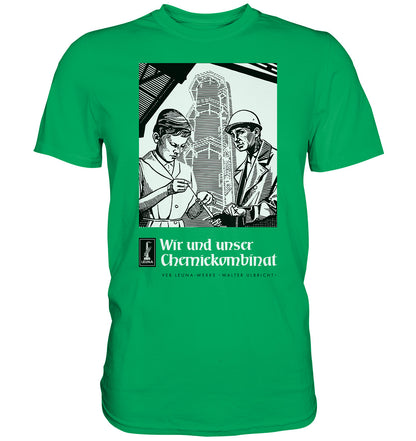 DDR Ostalgie Shirt Unisex • LEUNA WERKE WALTER ULBRICHT