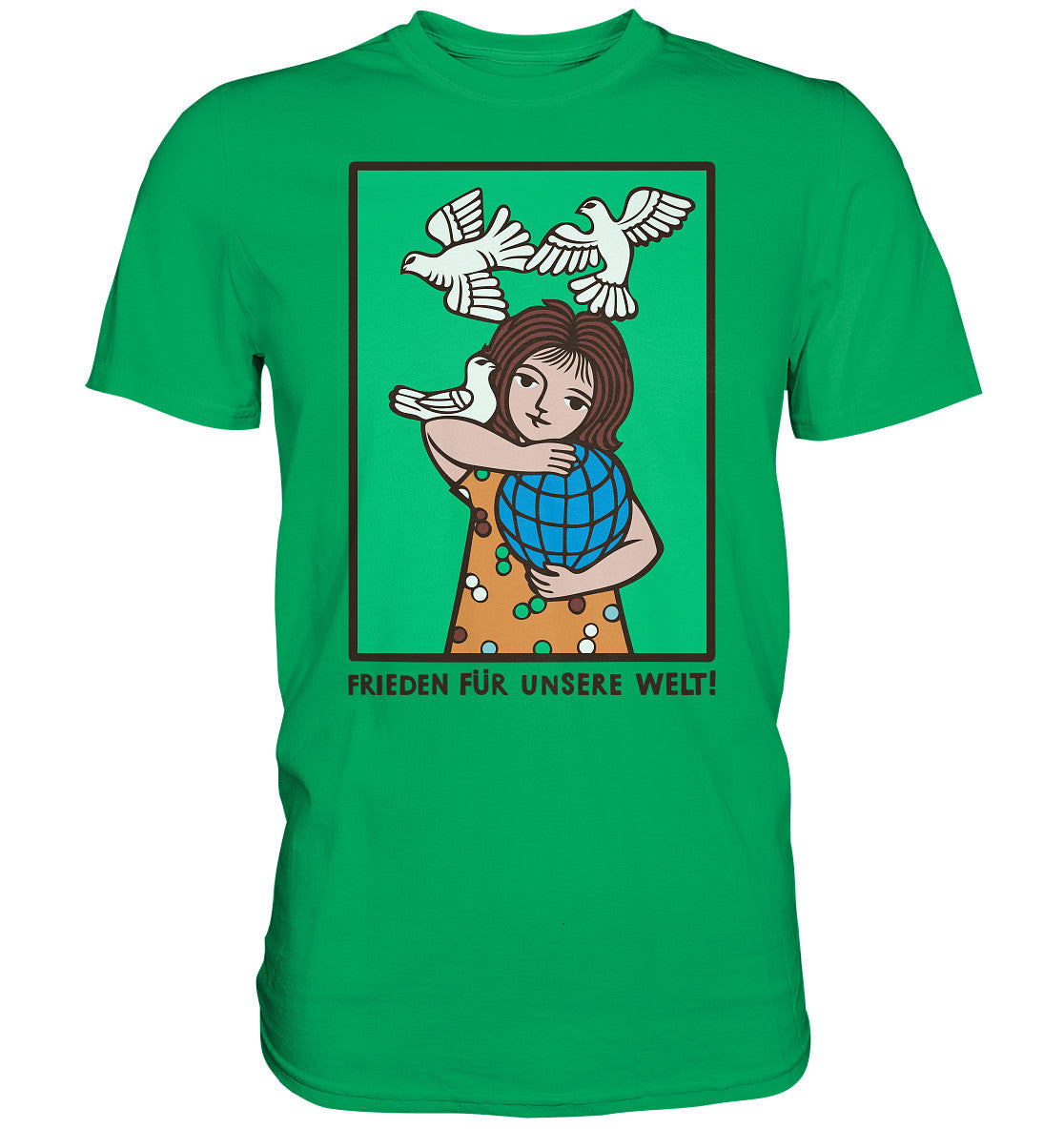 DDR Ostalgie Shirt Unisex • FRIEDEN FÜR UNSERE WELT! (DDR-ORIGINAL-PLAKAT)