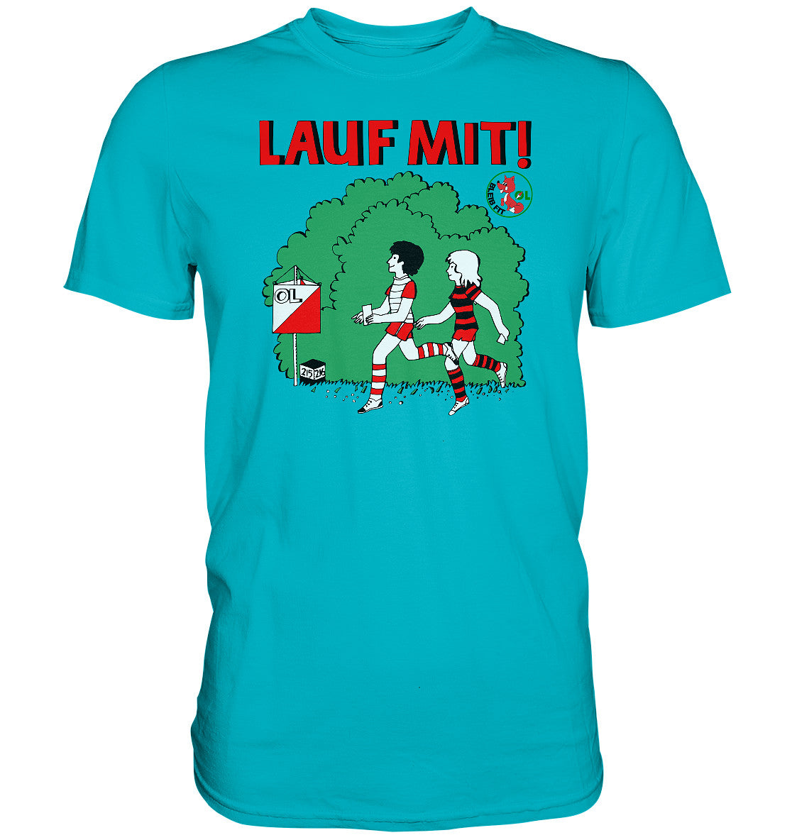 DDR Ostalgie Shirt Unisex • LAUF MIT - BLEIB FIT (DFF)