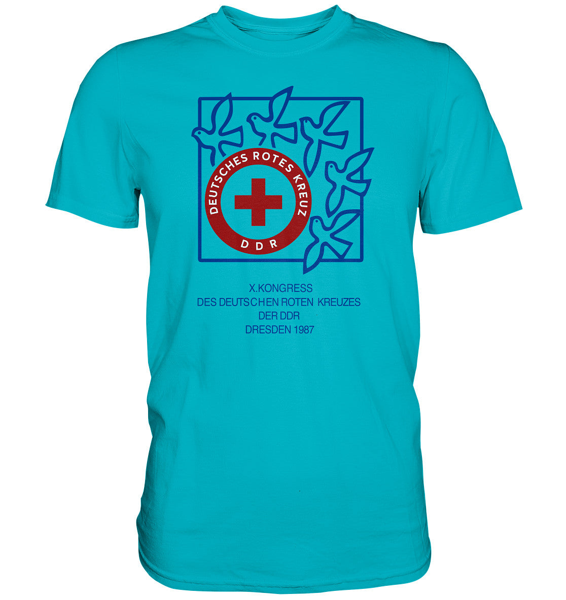 DDR Ostalgie Shirt Unisex • KONGRESS DES DRK DRESDEN 1987