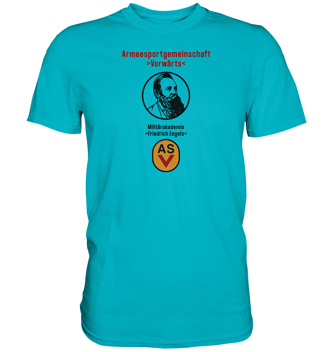 DDR Ostalgie Shirt Unisex • ASV MILITÄRAKADEMIE FRIEDRICH ENGELS