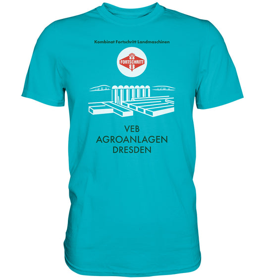 DDR Ostalgie Shirt Unisex • VEB AGROANLAGEN DRESDEN