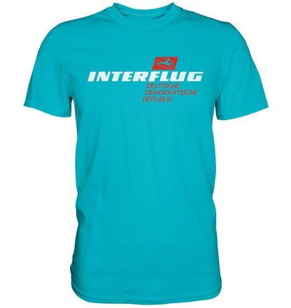 DDR Ostalgie Shirt Unisex • INTERFLUG - dunkel