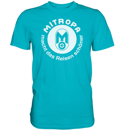 DDR Ostalgie Shirt Unisex • MITROPA MACHT DAS REISEN SCHÖNER - dunkel