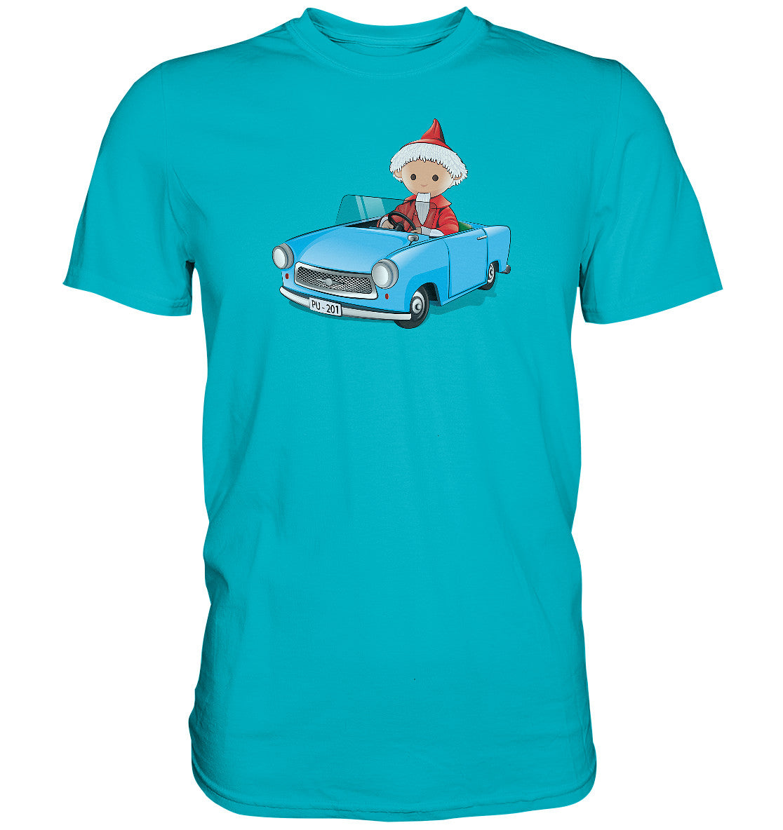 DDR Ostalgie Shirt Unisex • UNSER SANDMÄNNCHEN - TRABI-CRUISER (PU-201)