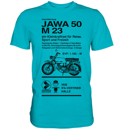 DDR Ostalgie Shirt Unisex • JAWA 50 M23 - ORIGINALPLAKAT
