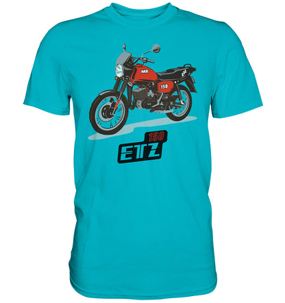 DDR Ostalgie Shirt Unisex • MZ ETZ 150 ROT (ORIGINAL DDR-PLAKAT)