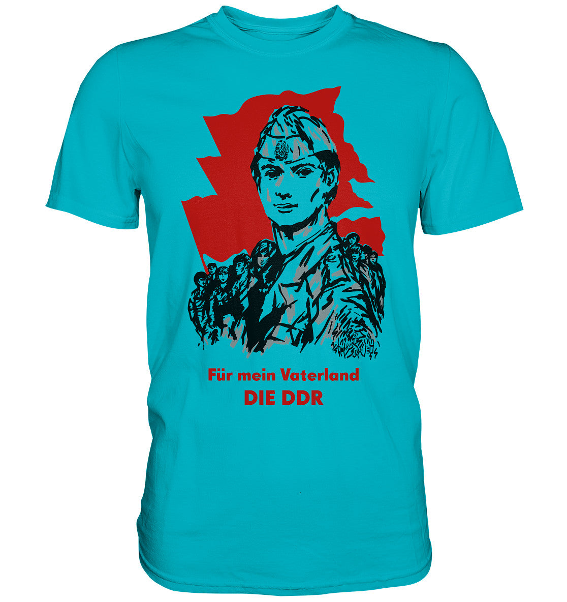 DDR Ostalgie Shirt Unisex • FÜR MEIN VATERLAND - DIE DDR (ORIGINAL GST-PLAKAT)