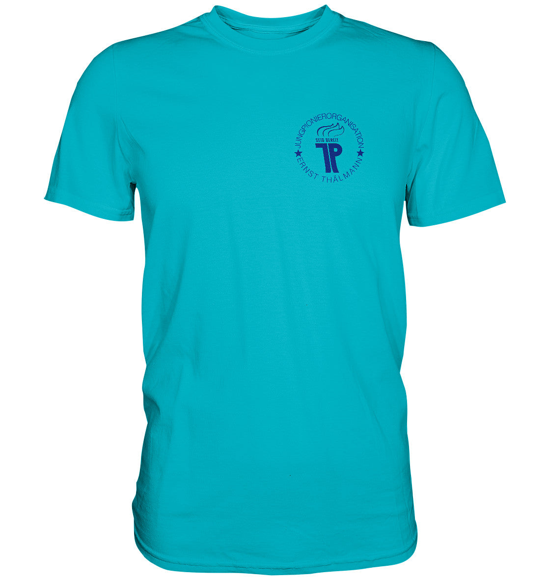 DDR Ostalgie Shirt Unisex • JUNGE PIONIERE - BRUST BADGE