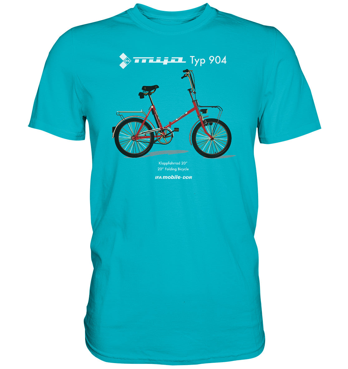 DDR Ostalgie Shirt Unisex • MIFA KLAPPRAD TYP 904 - ORIGINAL WERBUNG