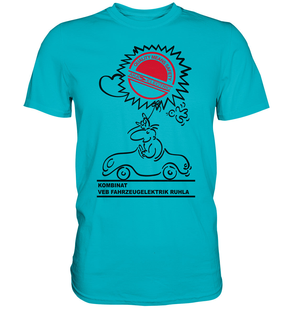 DDR Ostalgie Shirt Unisex • AKA ELEKTRIK - VEB FAHRZEUGELEKTRIK RUHLA