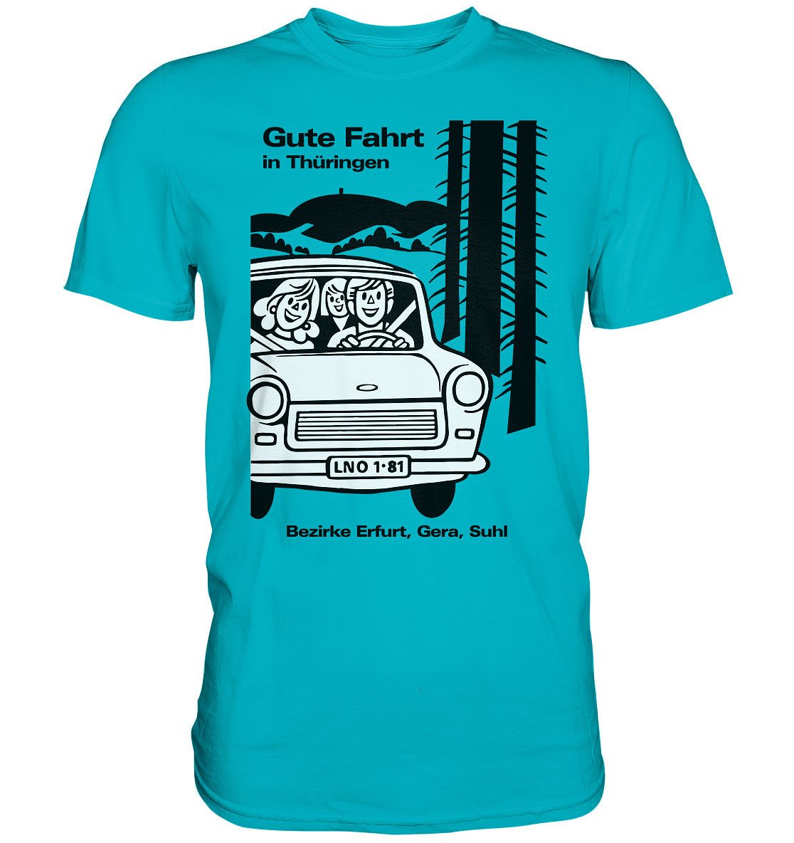 DDR Ostalgie Shirt Unisex • GUTE FAHRT IN THÜRINGEN