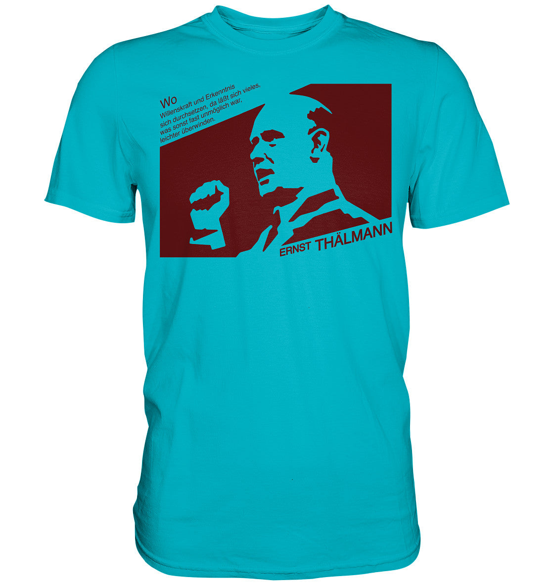 DDR Ostalgie Shirt Unisex • ERNST THÄLMANN - ORIGINAL DDR-PLAKAT