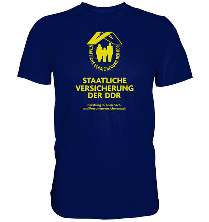 DDR Ostalgie Shirt Unisex • STAATLICHE VERSICHERUNG DER DDR
