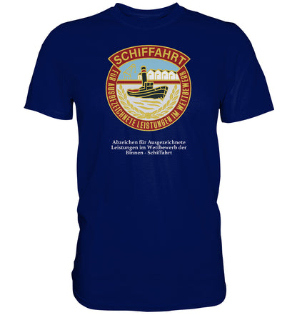 PREMIUM SHIRT UNISEX • BINNEN-SCHIFFAHRT - ABZEICHEN FÜR AUSGEZEICHNETE LEISTUNGEN