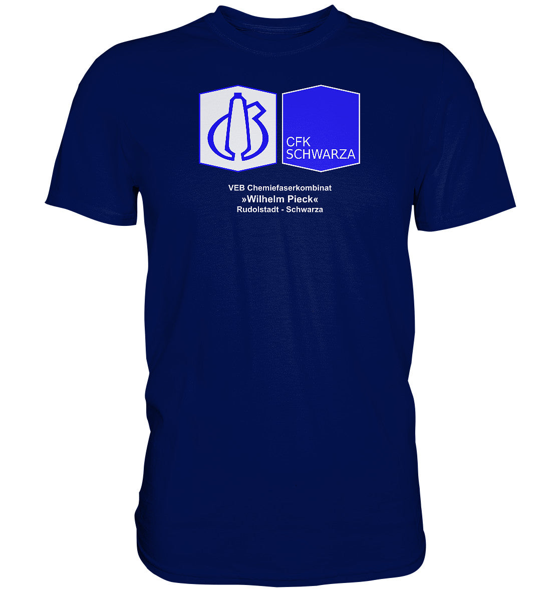 DDR Ostalgie Shirt Unisex • VEB CHEMIEFASERKOMBINAT RUDOLSTADT-SCHWARZA