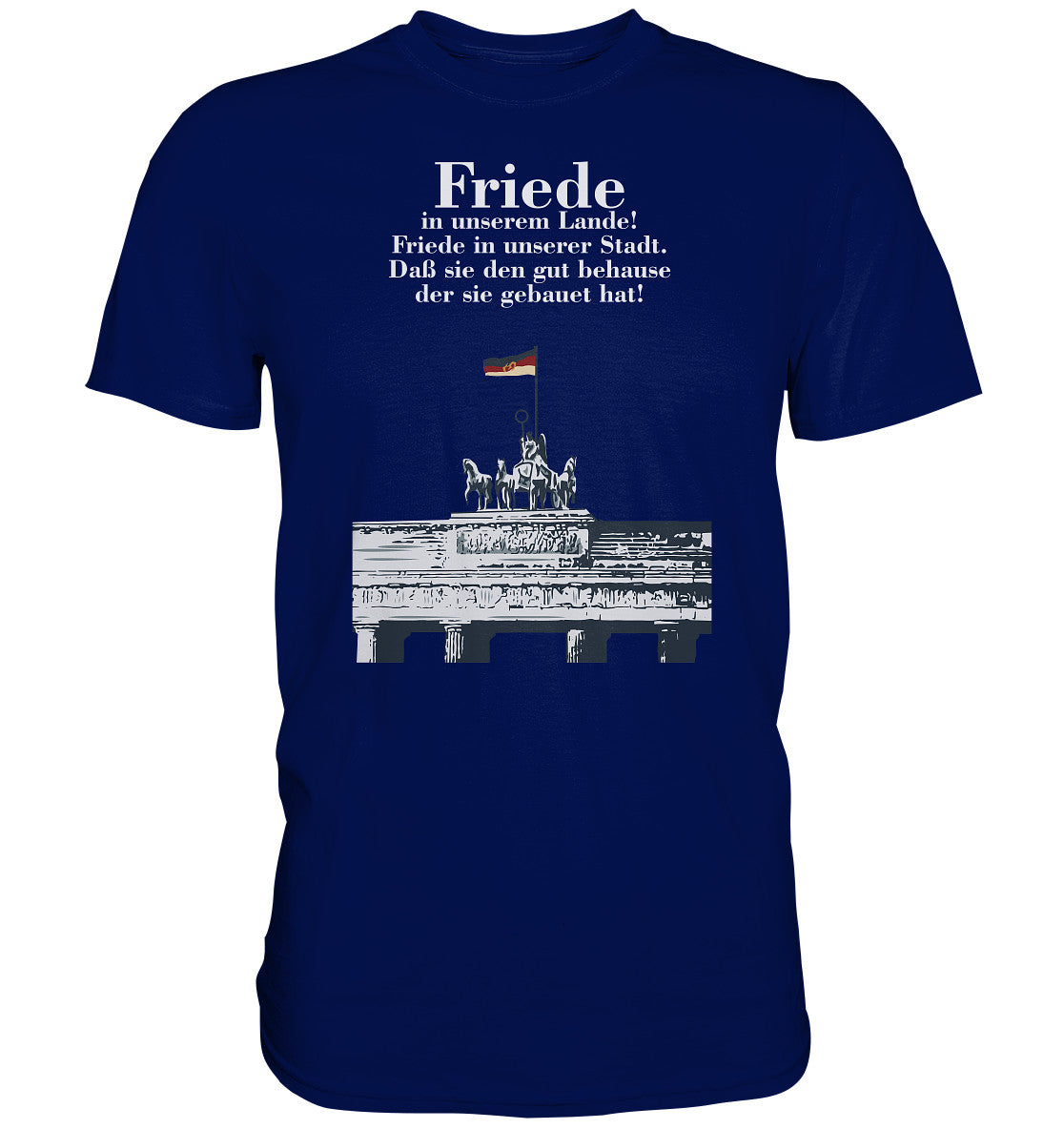 DDR Ostalgie Shirt Unisex • FRIEDE IN UNSEREM LANDE! (DDR-ORIGINAL-PLAKAT)