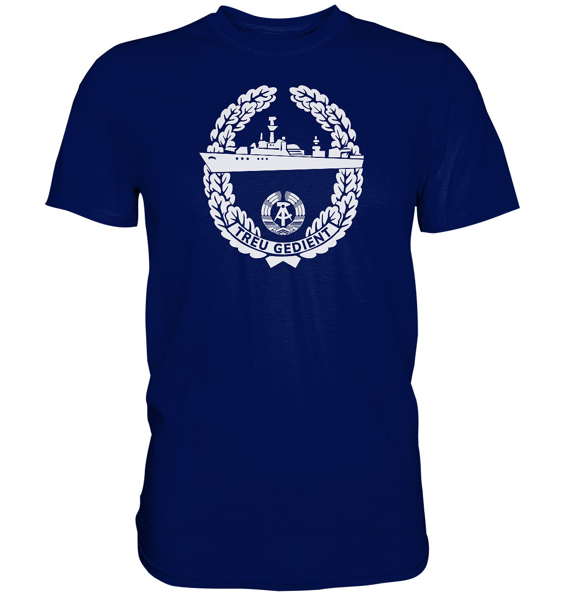 DDR Ostalgie Shirt Unisex • NVA-ORDEN - TREU GEDIENT - MARINE, SEESTREITKRÄFTE