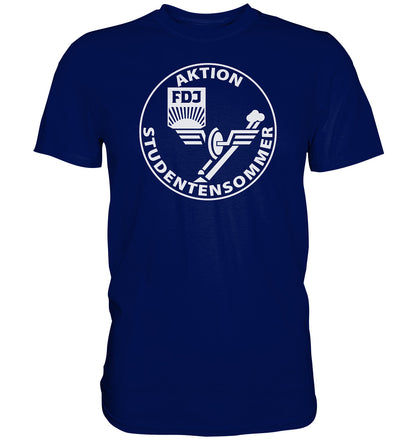DDR Ostalgie Shirt Unisex • FDJ AKTION STUDENTENSOMMER
