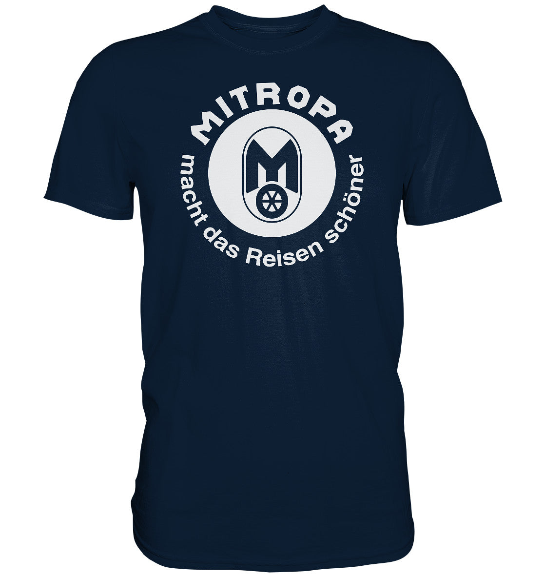 DDR Ostalgie Shirt Unisex • MITROPA MACHT DAS REISEN SCHÖNER - dunkel