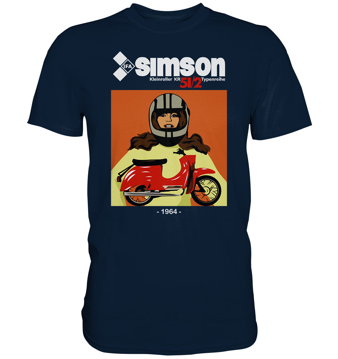 DDR Ostalgie Shirt Unisex • SIMSON SCHWALBE KR51-2 (1964)