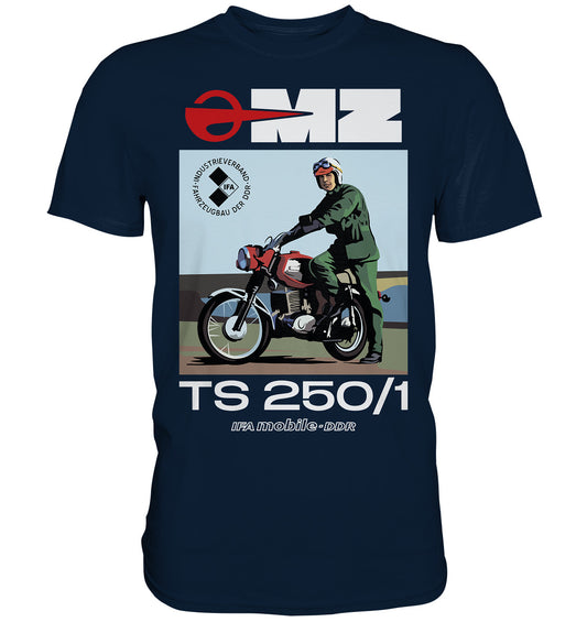 DDR Ostalgie Shirt Unisex • MZ TS 250 (ORIGINAL DDR-PLAKAT)