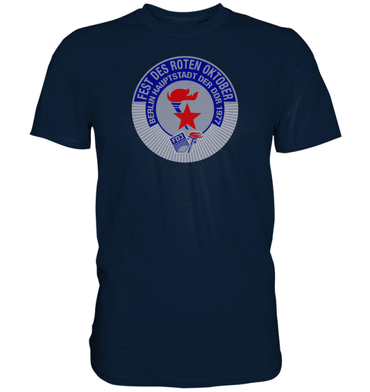 DDR Ostalgie Shirt Unisex • FEST DES ROTEN OKTOBER 1977