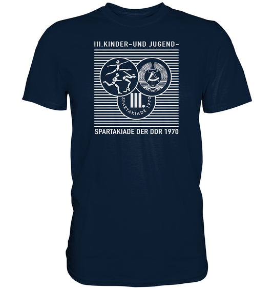 DDR Ostalgie Shirt Unisex • DDR KINDER- UND JUGENDSPARTAKIADE 1970