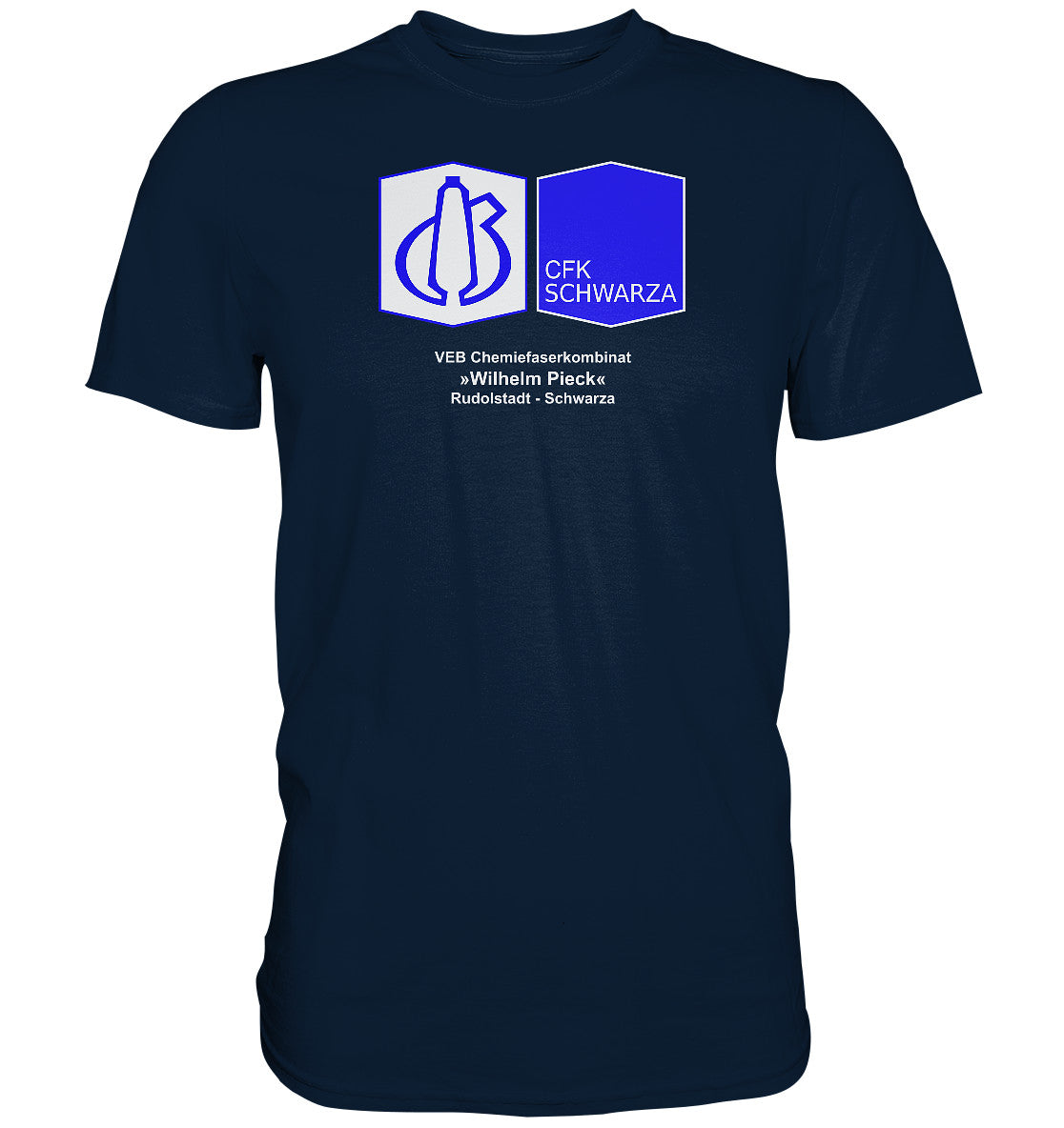 DDR Ostalgie Shirt Unisex • VEB CHEMIEFASERKOMBINAT RUDOLSTADT-SCHWARZA