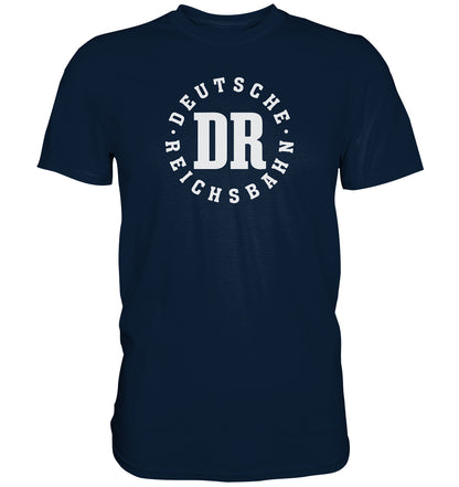 DDR Ostalgie Shirt Unisex • DR - DEUTSCHE REICHSBAHN - dunkel