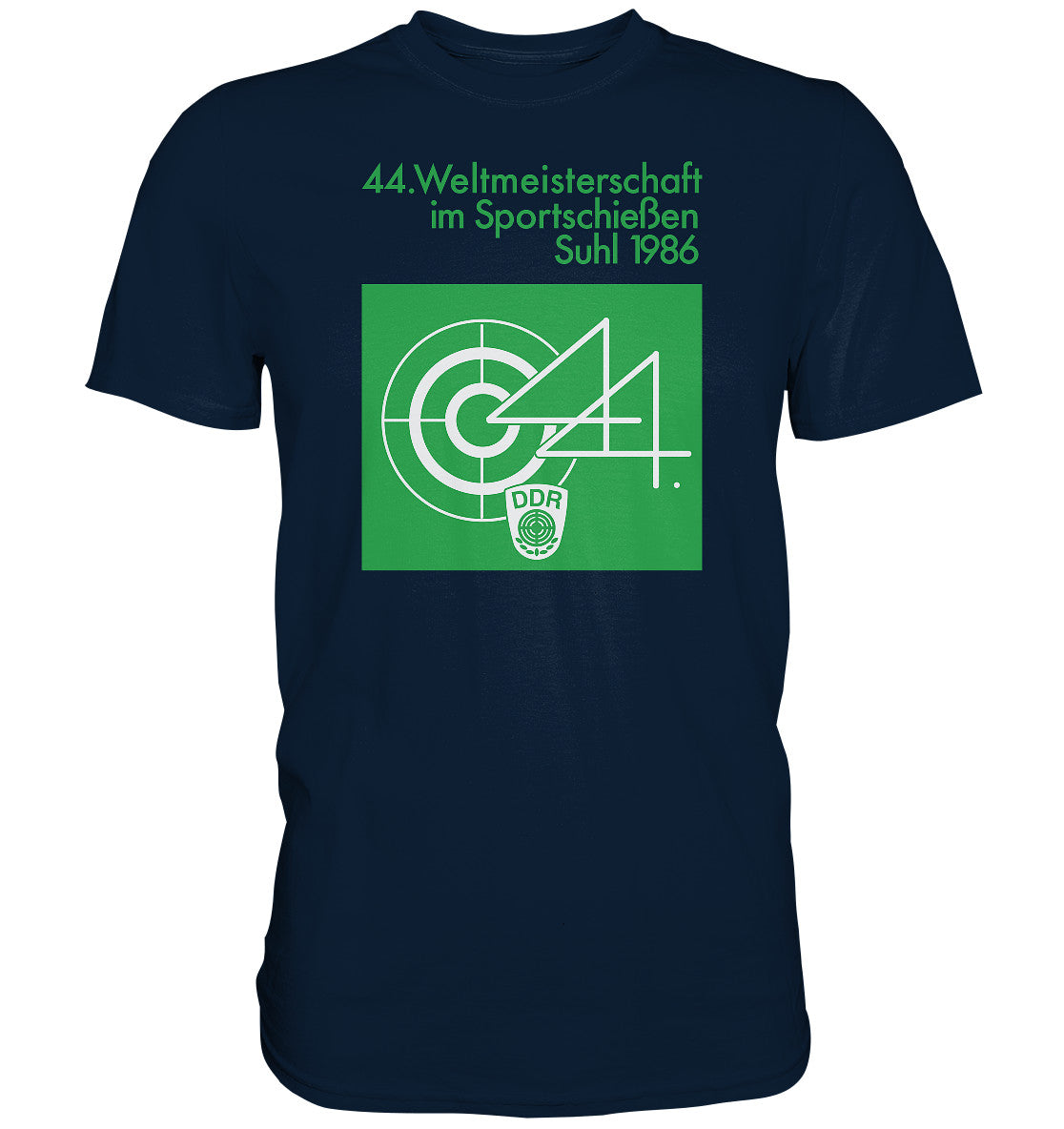 DDR Ostalgie Shirt Unisex • WELTMEISTERSCHAFT SPORTSCHIESSEN SUHL 1986